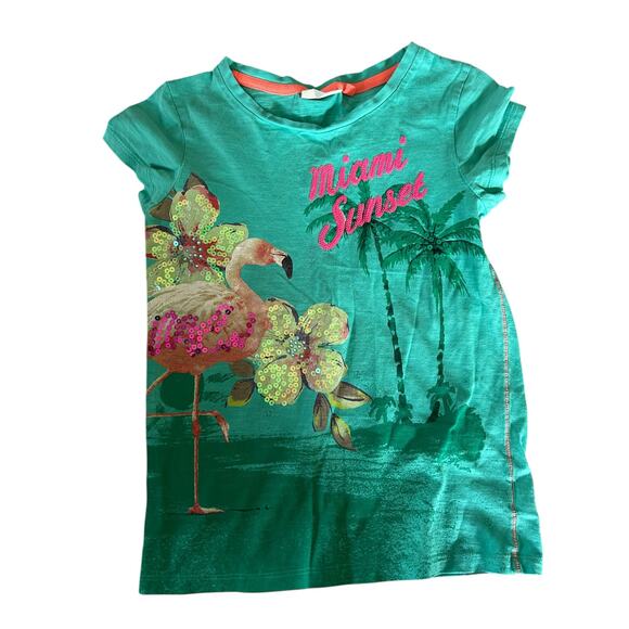 Next teal Miami Sunset Shirt size 9 - Picture 1 of 3